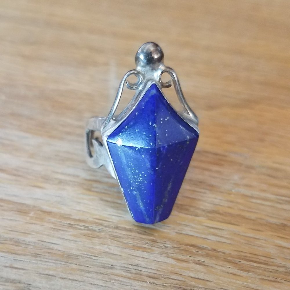 Jay King Carved Lapis Ring